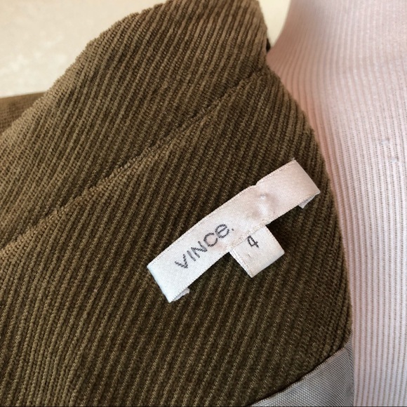 Vince Womens Blazer Jacket Button Up Brown Size 4 - Picture 6 of 6